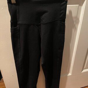 Black Zelle Live In 7/8  High Waist Athletic Leggings  w/Pockets NWT (Size XXS)